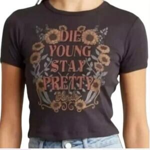 Blondie Die Young Stay Pretty Graphic T-Shirt - Women's Small